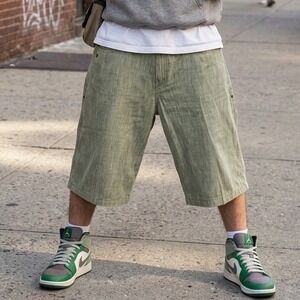 Vintage Enyce Denim Shorts Jorts Baggy Y2K Streetwear 90s Retro Hip Hop Size 38